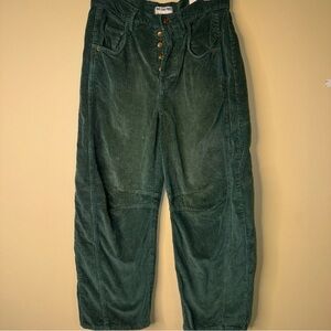 We The Free Forest women’s Corduroy size 26 green cottagecore and Bohemian style